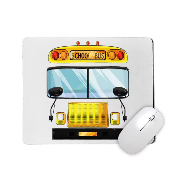 School Bus Halloween Costume Funny Bus Driver Mousepad