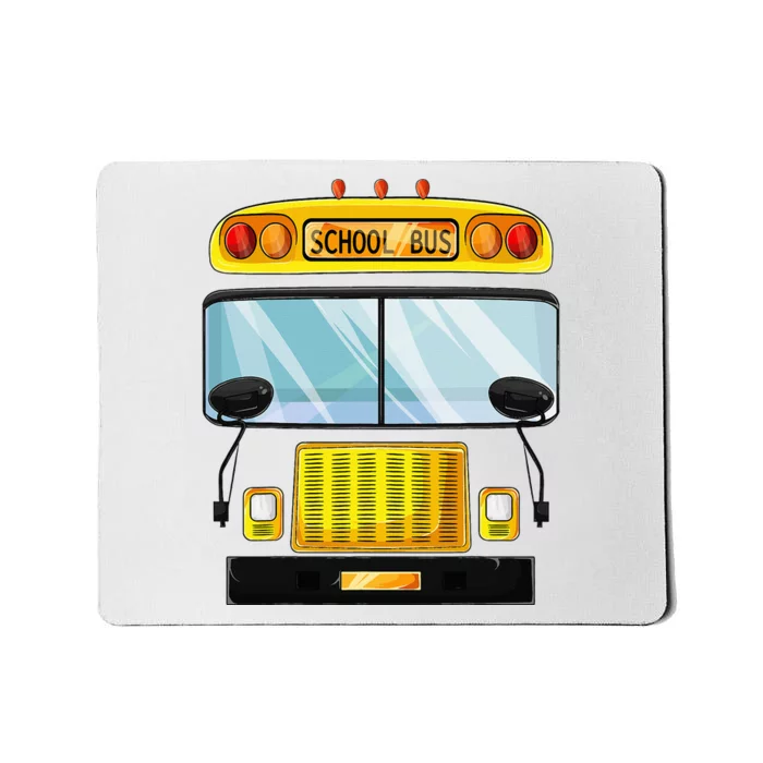 School Bus Halloween Costume Funny Bus Driver Mousepad