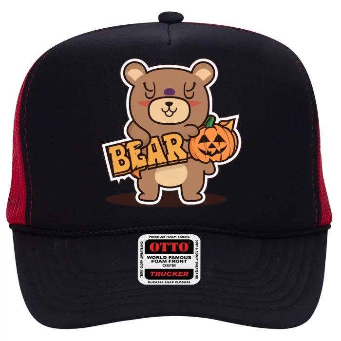 Share Bear Halloween Costume High Crown Mesh Trucker Hat