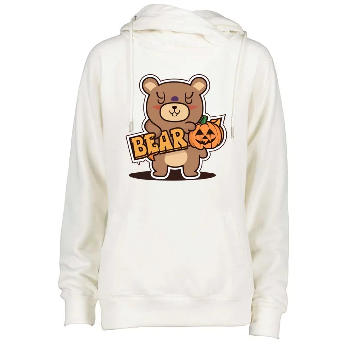 Share Bear Halloween Costume Womens Funnel Neck Pullover Hood