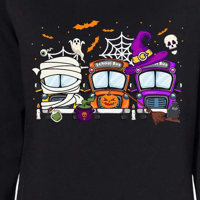 School Bus Halloween Costume Funny Bus Driver Womens California Wash Sweatshirt