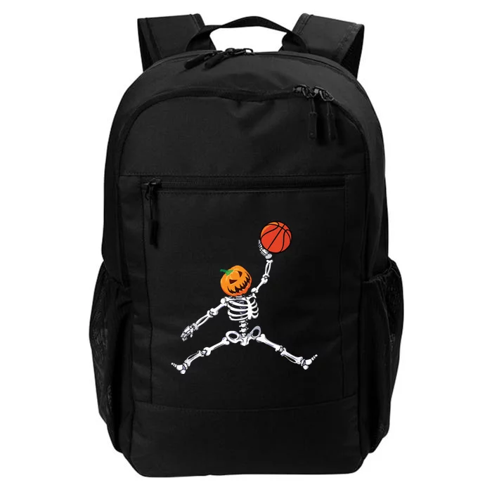 Skeleton Basketball Halloween Pumpkin Slam Dunk Daily Commute Backpack