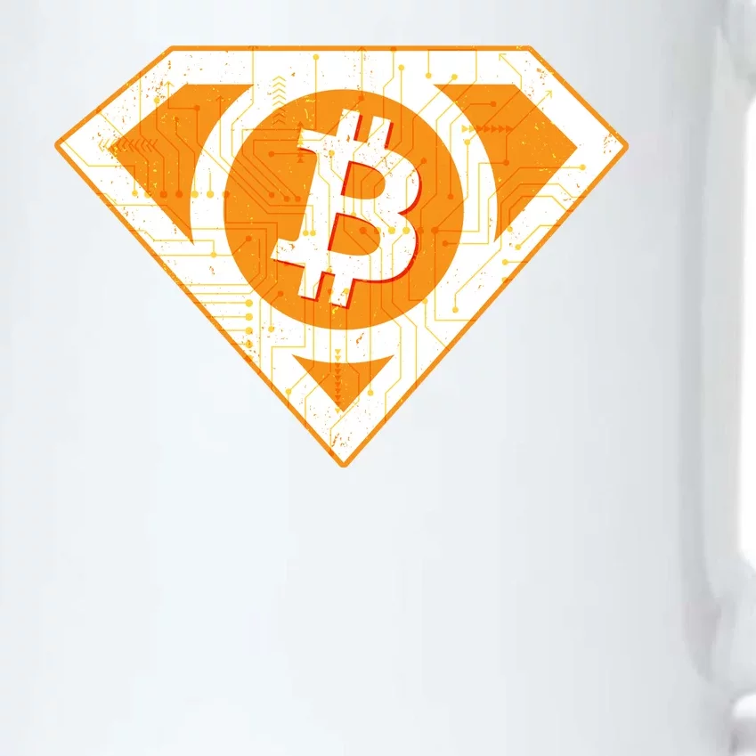 Super Bitcoin Hero Logo Black Color Changing Mug