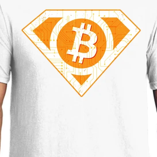 Super Bitcoin Hero Logo Pajama Set