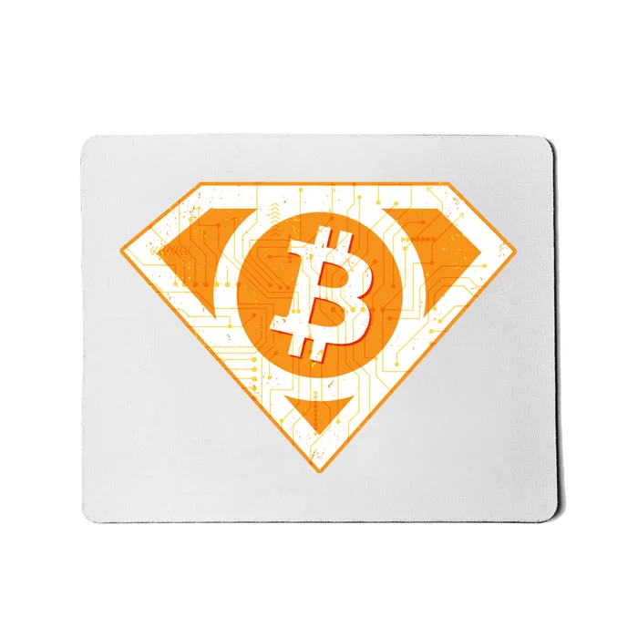 Super Bitcoin Hero Logo Mousepad