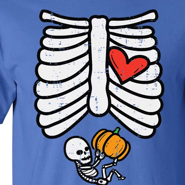 Skeleton Baby Halloween Pregnancy Announcement Mom Funny Tall T-Shirt