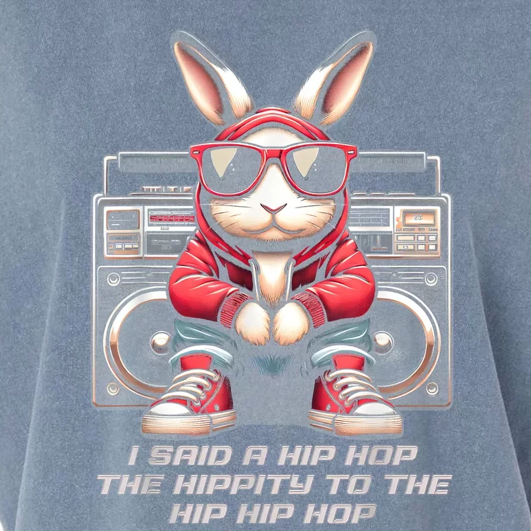 Sunglass Bunny Hip Hop Hippity Easter Garment-Dyed Women's Muscle Tee