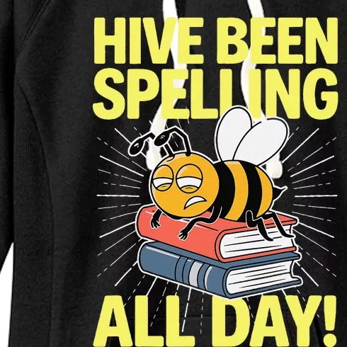 Spelling Bee Humor Spelling Champion Word Nerd Spelling Women's Fleece Hoodie