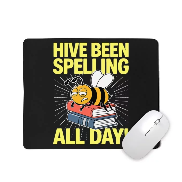 Spelling Bee Humor Spelling Champion Word Nerd Spelling Mousepad