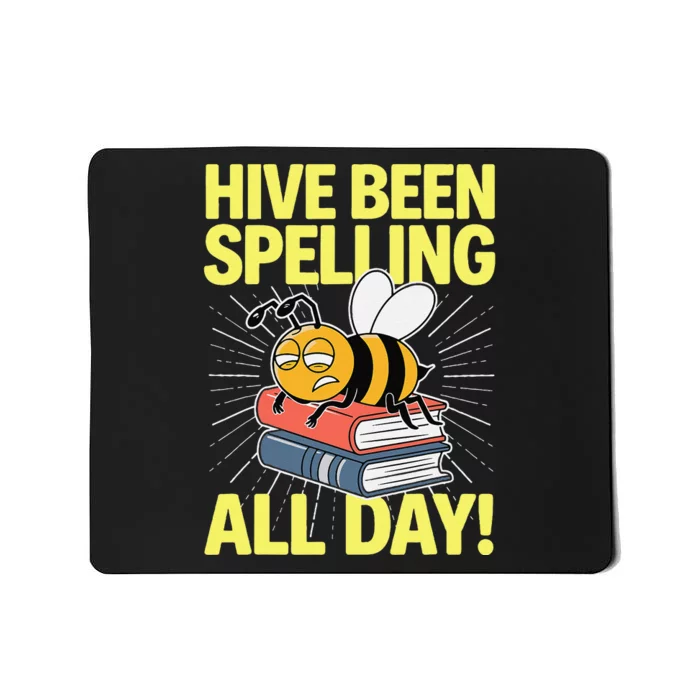 Spelling Bee Humor Spelling Champion Word Nerd Spelling Mousepad