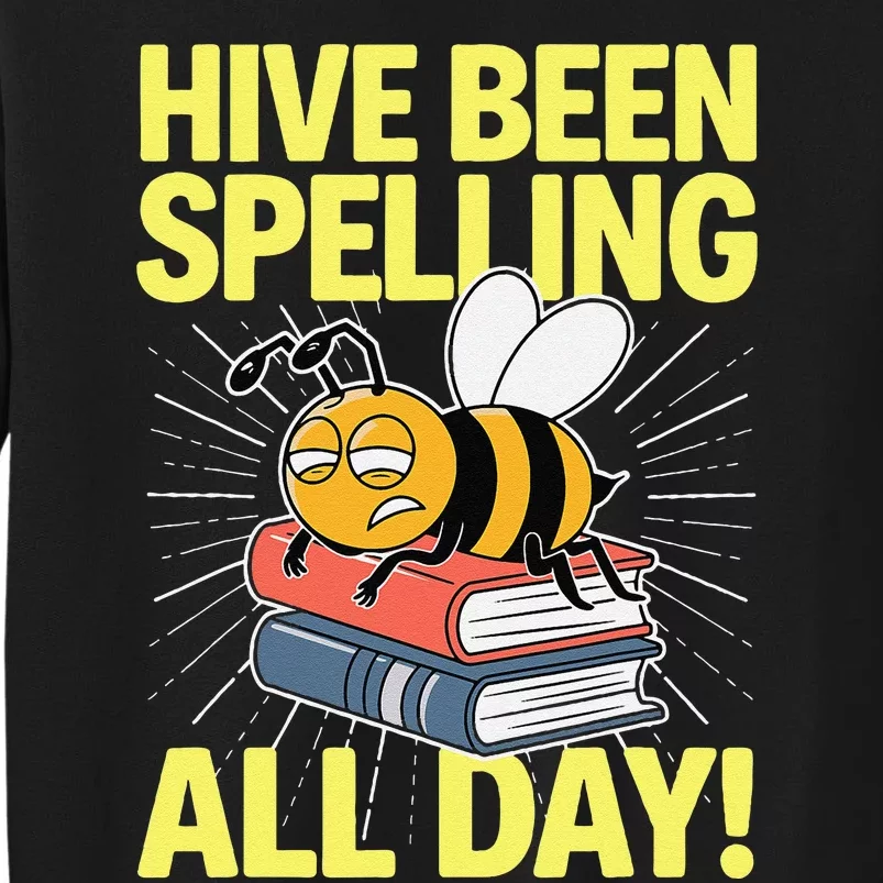 Spelling Bee Humor Spelling Champion Word Nerd Spelling Tall Sweatshirt