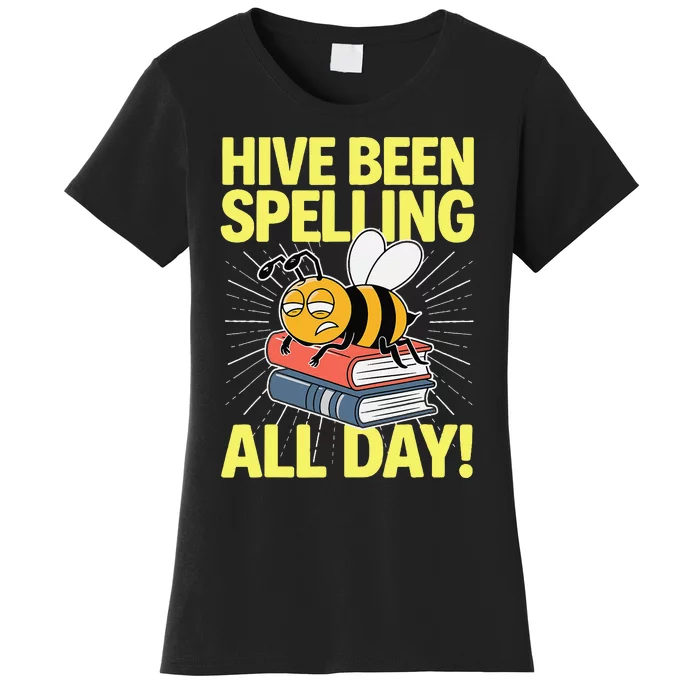 Spelling Bee Humor Spelling Champion Word Nerd Spelling Women's T-Shirt