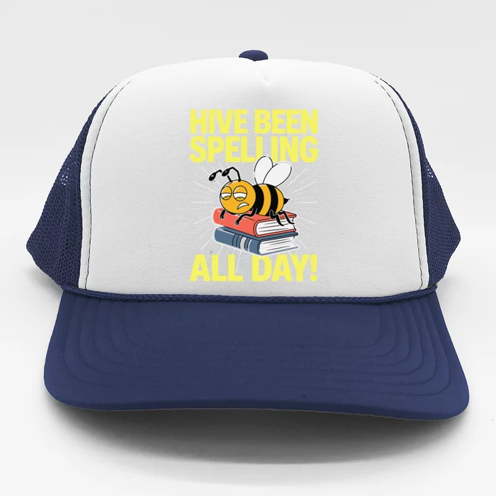 Spelling Bee Humor Spelling Champion Word Nerd Spelling Trucker Hat