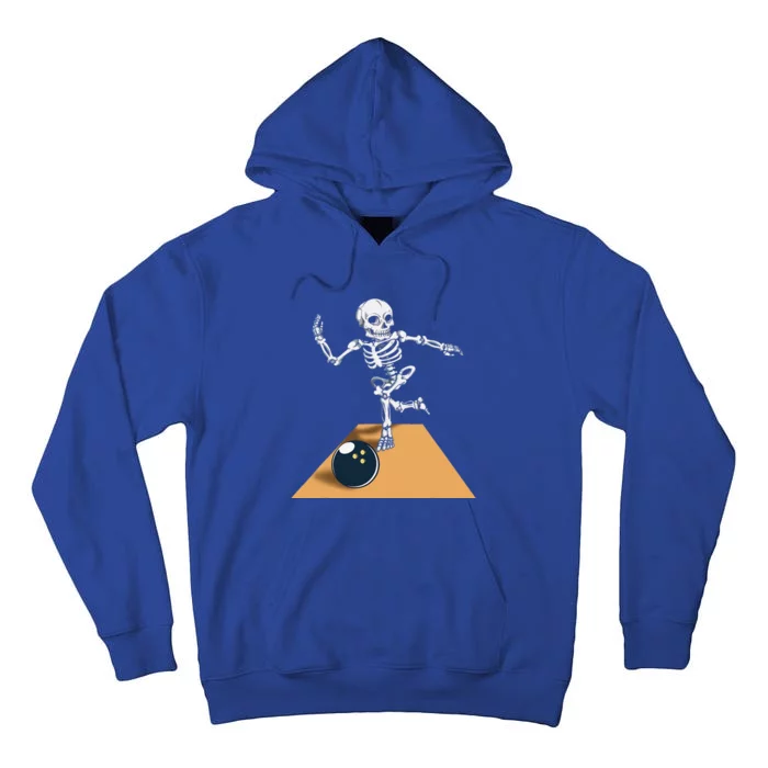 Skeleton Bowling Halloween Bowler Tall Hoodie