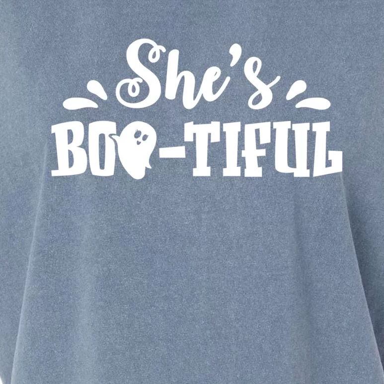 Shes Bootiful Halloween Ghost Matching Cute Cute Gift Garment-Dyed Women's Muscle Tee