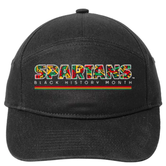 Spartans Black History Month 7-Panel Snapback Hat