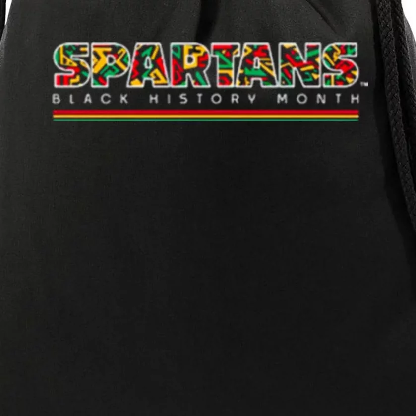 Spartans Black History Month Drawstring Bag