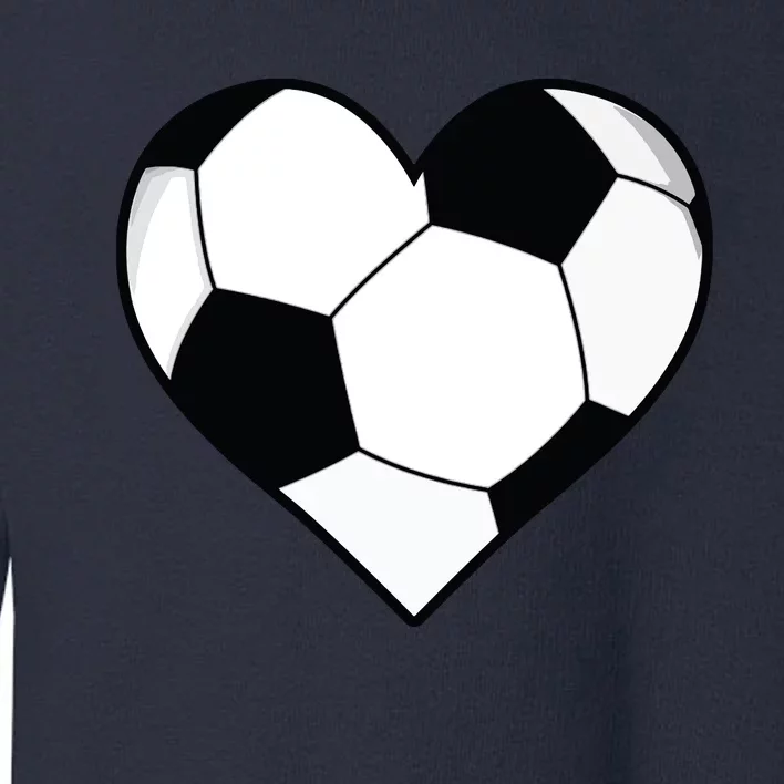 Soccer Ball Heart Gift Idea For Mom Dad Toddler Sweatshirt