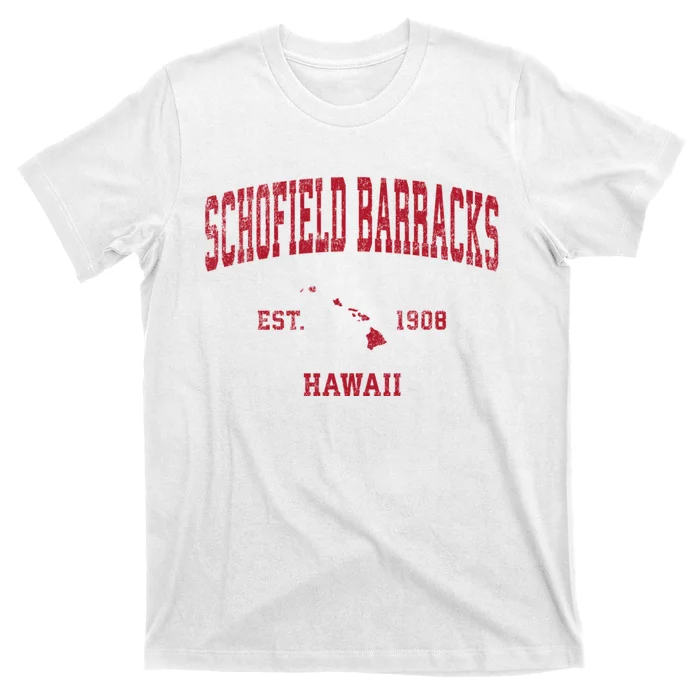 Schofield Barracks Hawaii Hi Vintage Sports T-Shirt