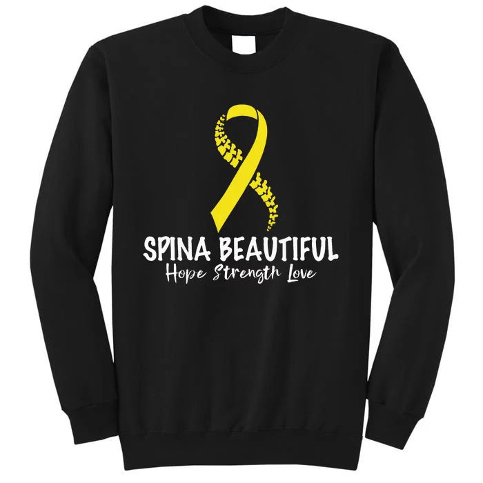 Spina Beautiful Hope Strength Love Tall Sweatshirt