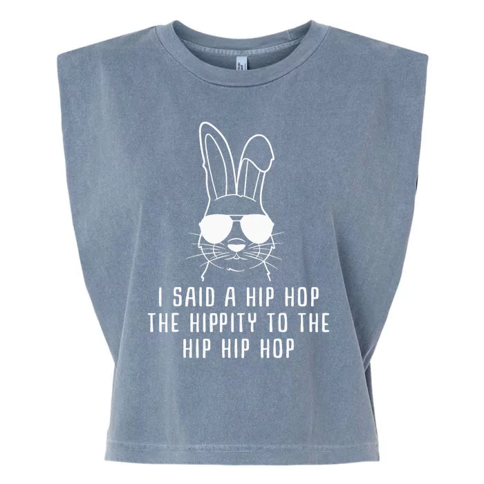 Sunglass Bunny Hip Hop Hippity  Easter Gift Garment-Dyed Women's Muscle Tee