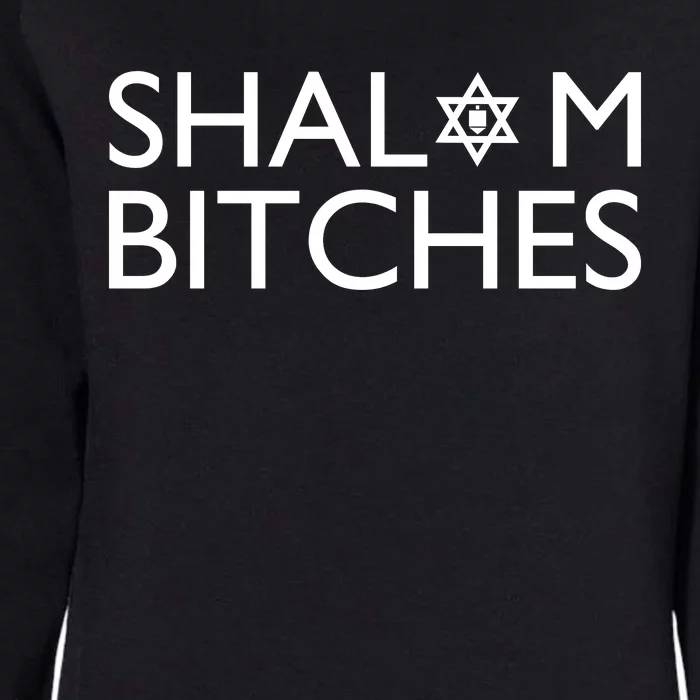 Shalom Bitches Hanukkah Womens California Wash Sweatshirt