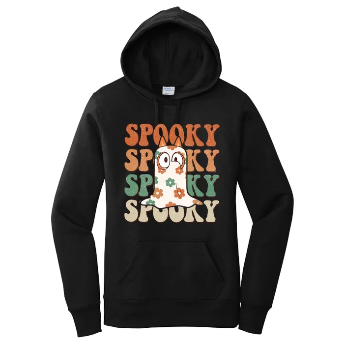 Spooky Bingo Happy Heelerween Halloween Bingo Boo Trick Or Treat Women's Pullover Hoodie