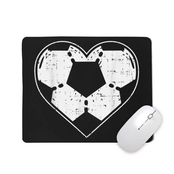 Soccer Ball Heart Sport Football Player Gift Lover Boy Mousepad