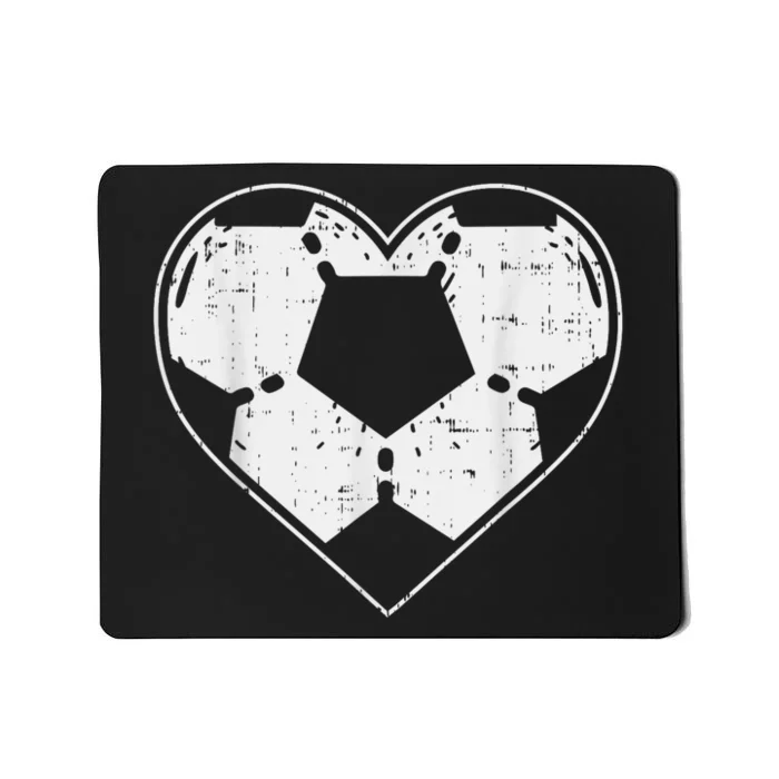 Soccer Ball Heart Sport Football Player Gift Lover Boy Mousepad