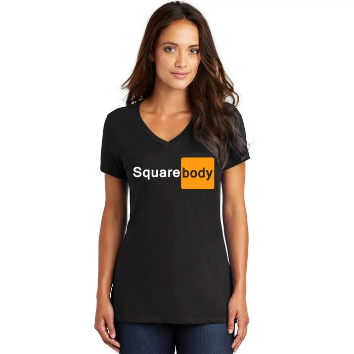 Square Body Hub Classic Squarebody Truck Adult Humor Women's V-Neck T-Shirt