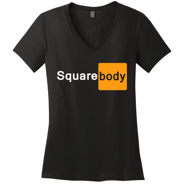 Square Body Hub Classic Squarebody Truck Adult Humor Women's V-Neck T-Shirt