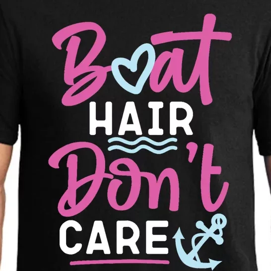 Sailing Boat Hair Don'T Care Pajama Set