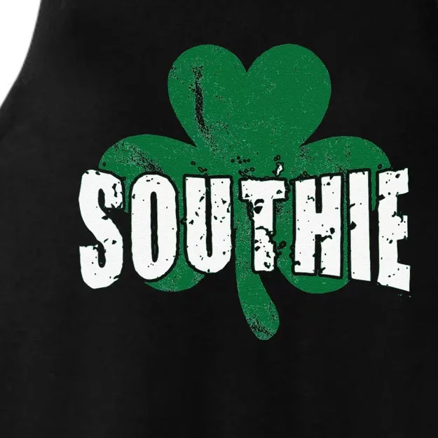 Southie Boston Irish Saint Patrick's Day Ladies Tri-Blend Wicking Tank