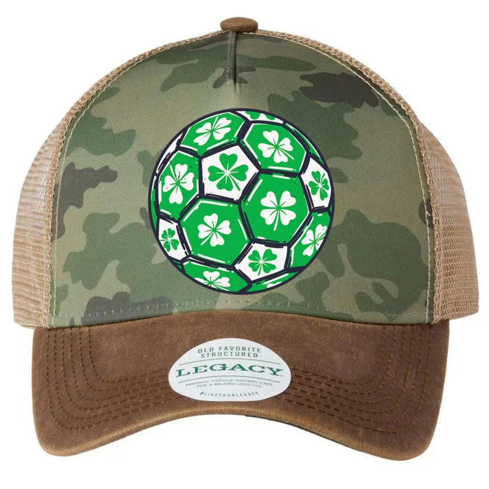 Soccer Ball Ireland Shamrock Irish St Patricks Day Legacy Tie Dye Trucker Hat