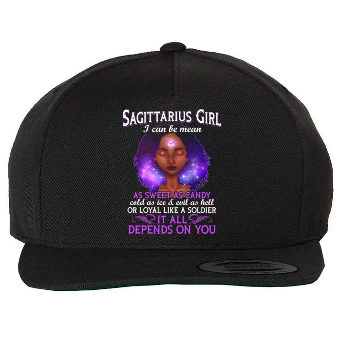 Sagittarius Born In November 22 December 21 Gift Wool Snapback Cap