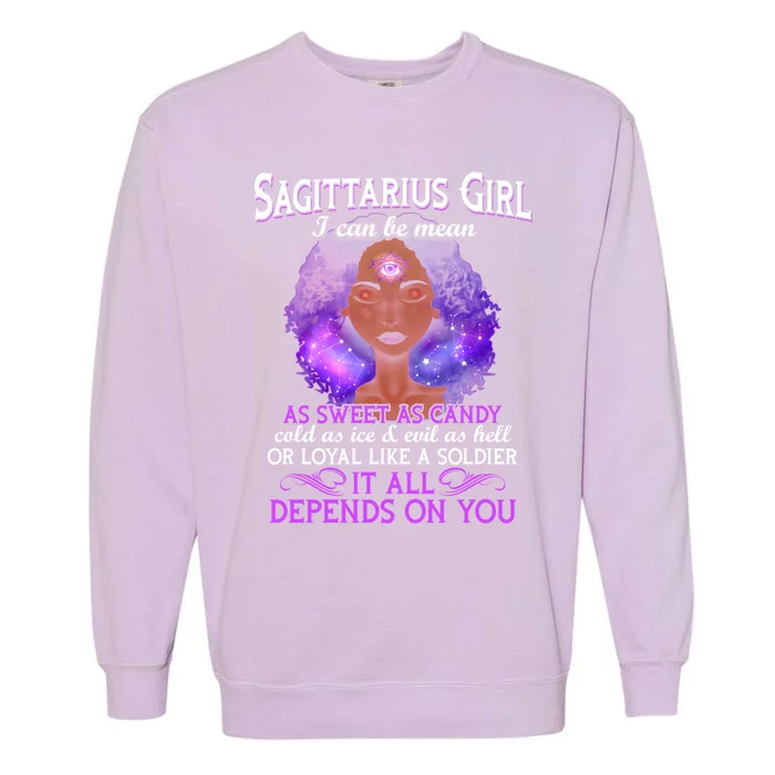 Sagittarius Born In November 22 December 21 Gift Garment-Dyed Sweatshirt