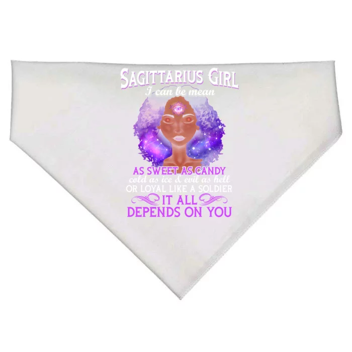 Sagittarius Born In November 22 December 21 Gift USA-Made Doggie Bandana