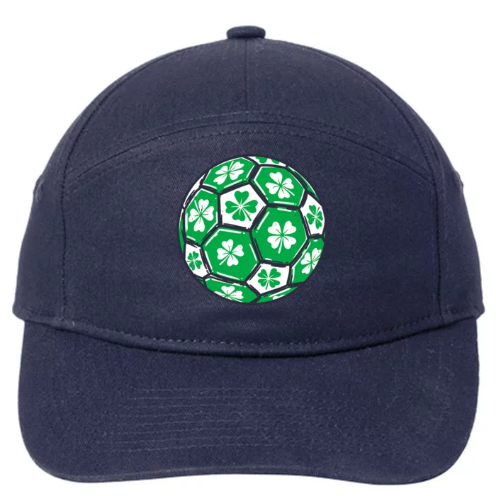 Soccer Ball Ireland Shamrock Irish St Patricks Day 7-Panel Snapback Hat