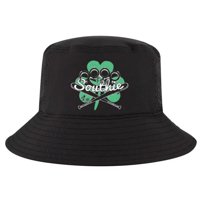 Southie Boston Irish Saint Patrick's Day Distressed Cool Comfort Performance Bucket Hat