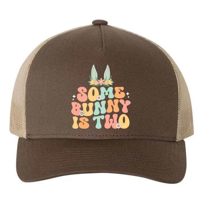 Some Bunny Is Two Birthday Party Yupoong Adult 5-Panel Trucker Hat