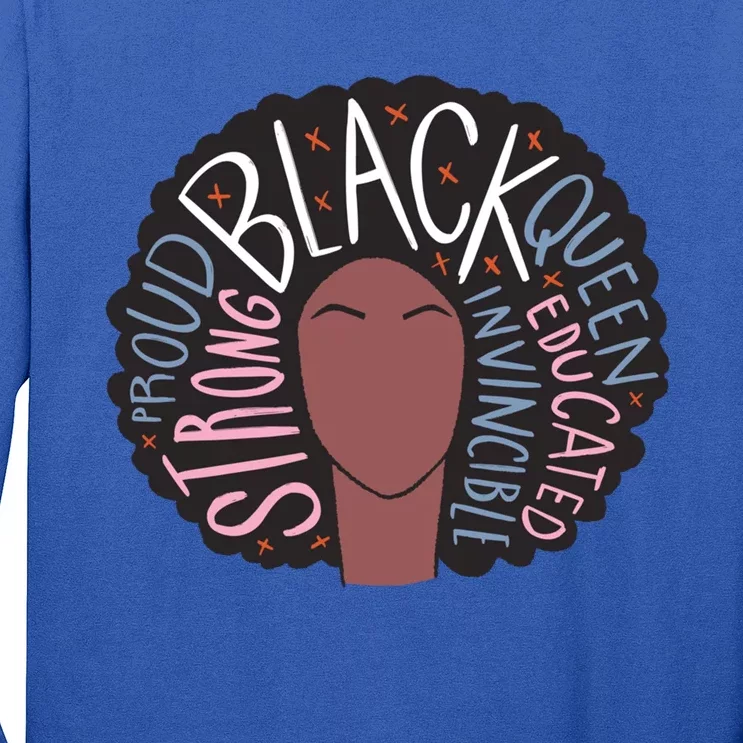 Strong Black I Cool Black Pride Afro Cute Gift Long Sleeve Shirt