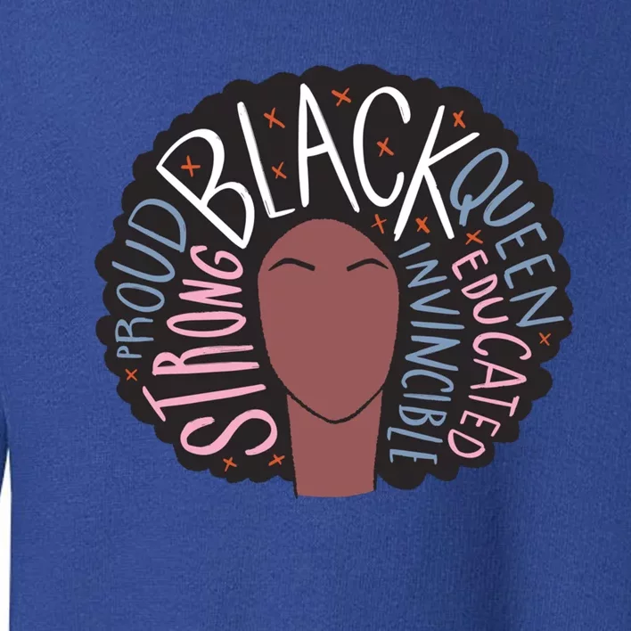 Strong Black I Cool Black Pride Afro Cute Gift Toddler Sweatshirt