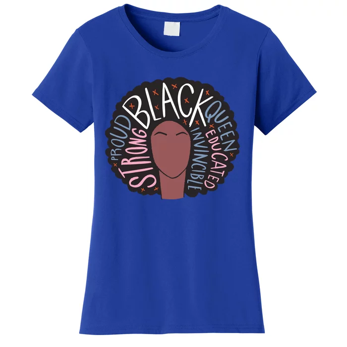 Strong Black I Cool Black Pride Afro Cute Gift Women's T-Shirt