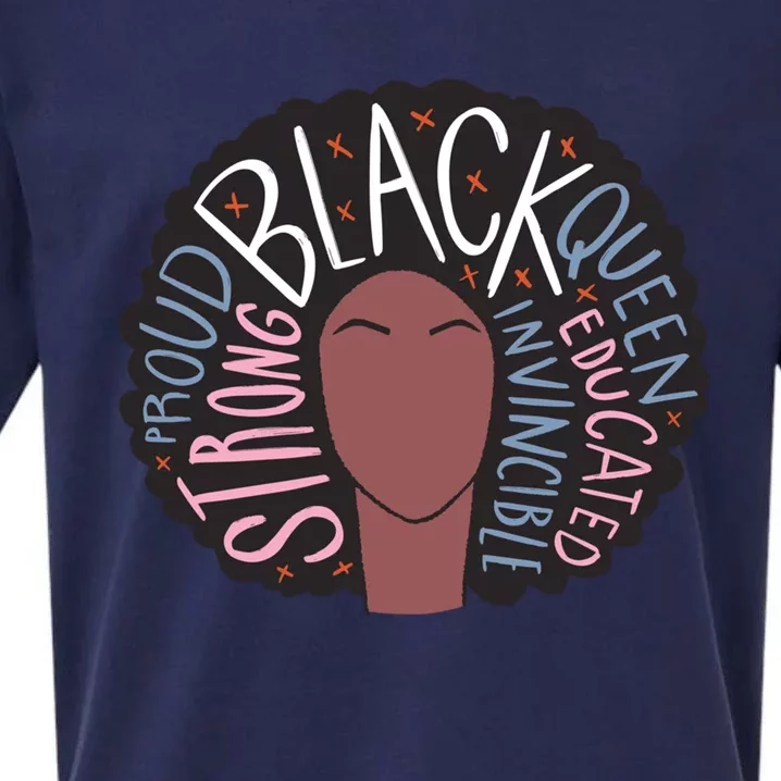 Strong Black I Cool Black Pride Afro Cute Gift Sueded Cloud Jersey T-Shirt