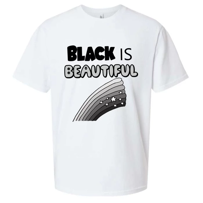 Smilenowteesa Black Is Beautiful Rainbow Art Funny Gift Sueded Cloud Jersey T-Shirt