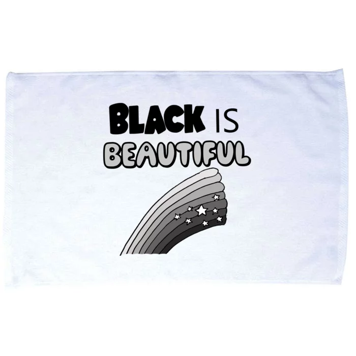 Smilenowteesa Black Is Beautiful Rainbow Art Funny Gift Microfiber Hand Towel