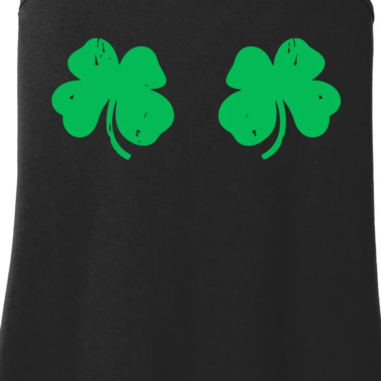 Shamrock Boobs Irish St Patricks Day Ladies Essential Tank