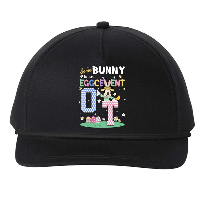 Some Bunny Is An Eggcellent Occupational Therapy Therapist Easter Day Snapback Five-Panel Rope Hat