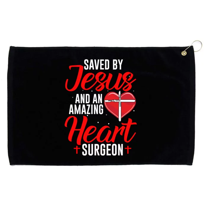 Saved By Jesus Open Heart Surgery Bypass Surgery Survivor Cool Gift Grommeted Golf Towel