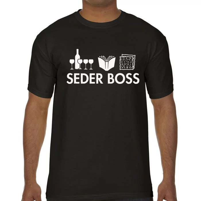 Seder Boss Jewish Funny Passover Leader Matzah Matzo Comfort Colors T-Shirt